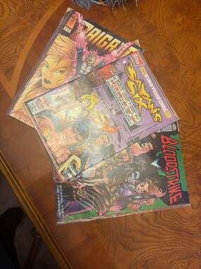 Lot of 3 Vintage Image and Topps Comics: Bloodstrike, Brigade, and Jack Kirby's